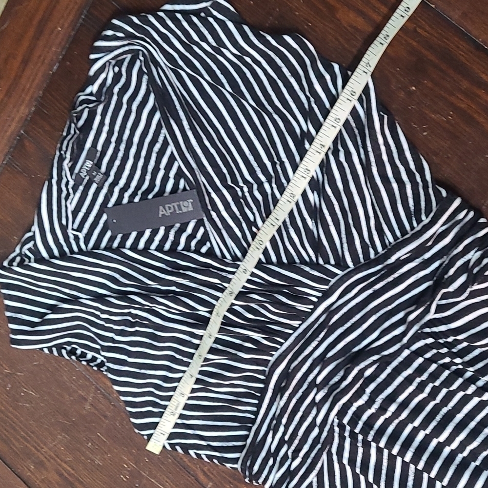 NWT APT.9 Striped Asymmetrical Maxi Dress - Picture 7 of 9